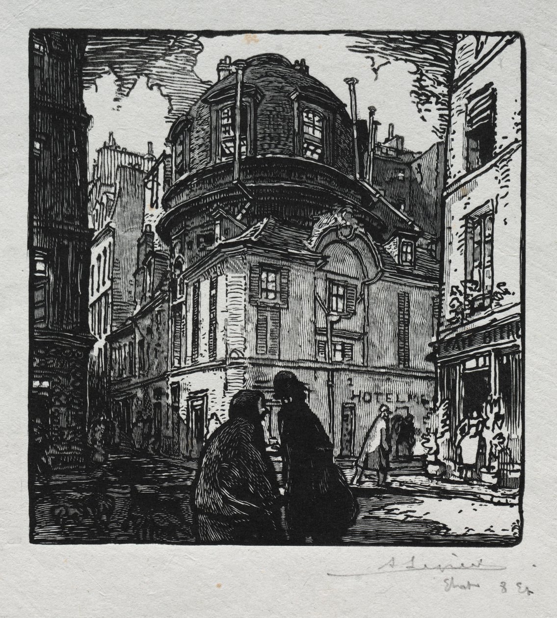 Vista del Hotel Colbert de Auguste Louis Lepère