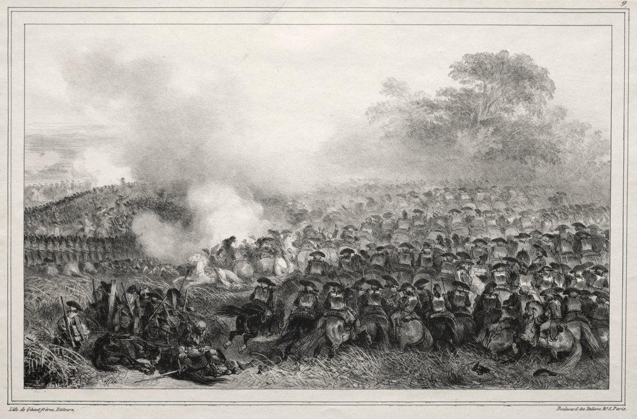 Álbum de 1835: Carré enfoncé... de Auguste Raffet