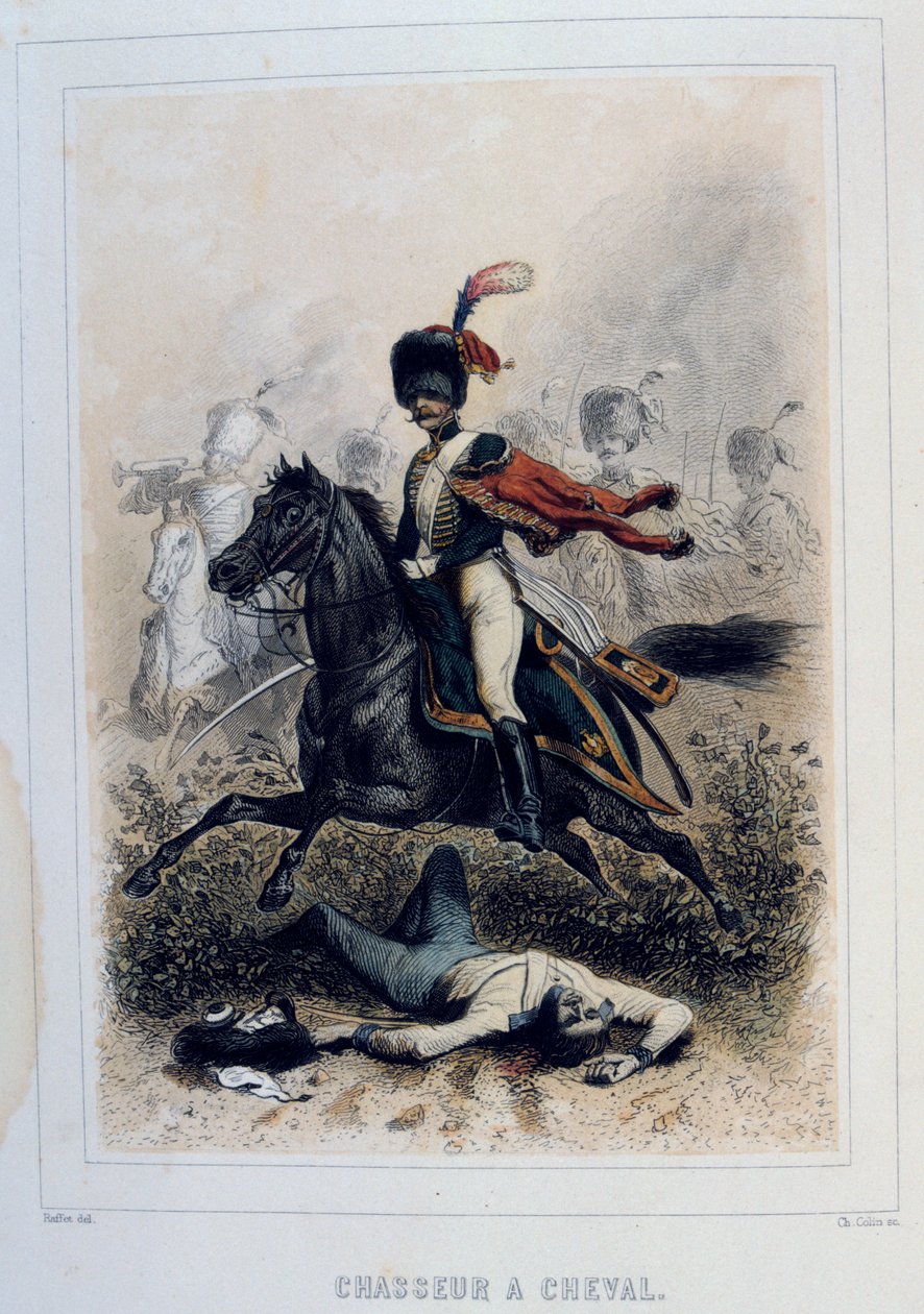 Chasseurs à Cheval, caballería ligera, 1859 de Auguste Raffet