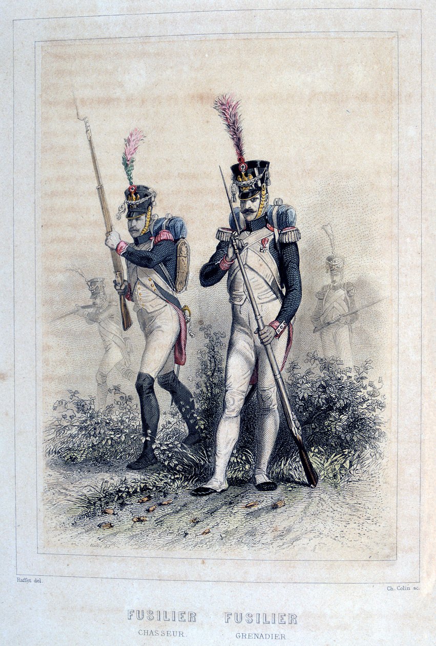 Fusilier Grenadier y Fusilier Chasseurs, 1859 de Auguste Raffet
