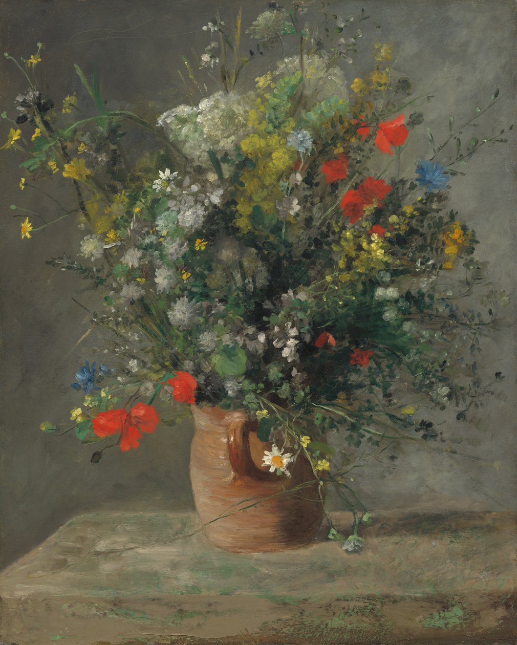 Flores en un Jarrón de Auguste Renoir