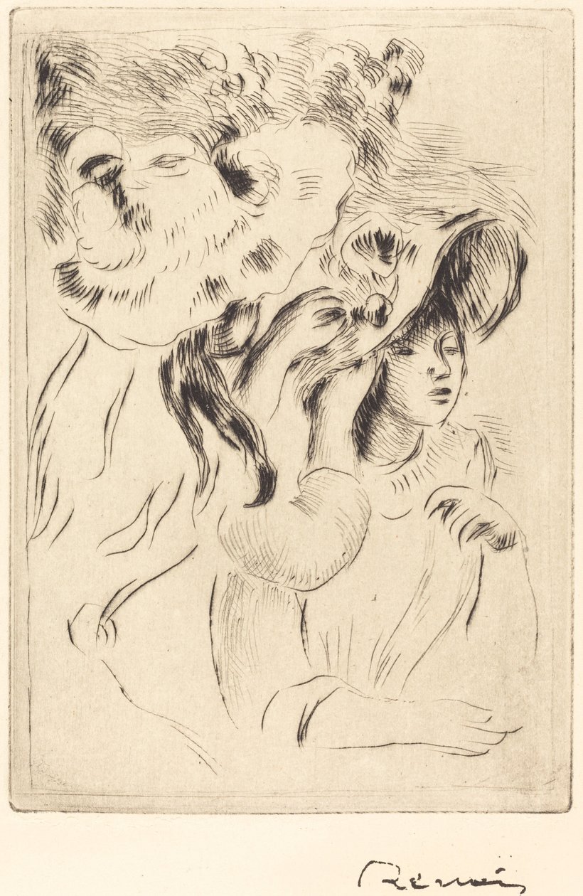 El alfiler del sombrero (Le chapeau épingle) de Auguste Renoir