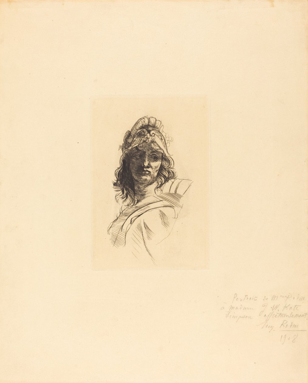 Busto de Bellona de Auguste Rodin