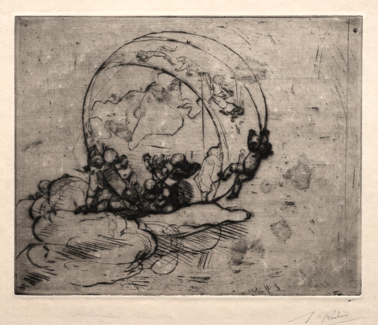 Cupidos Guiando el Mundo, 1881 de Auguste Rodin