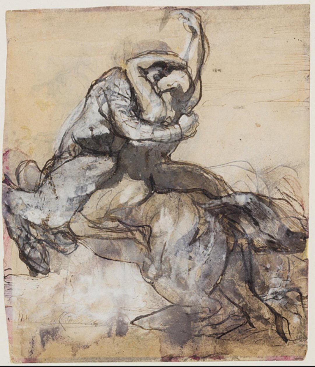 Centauro secuestrando a un joven de Auguste Rodin