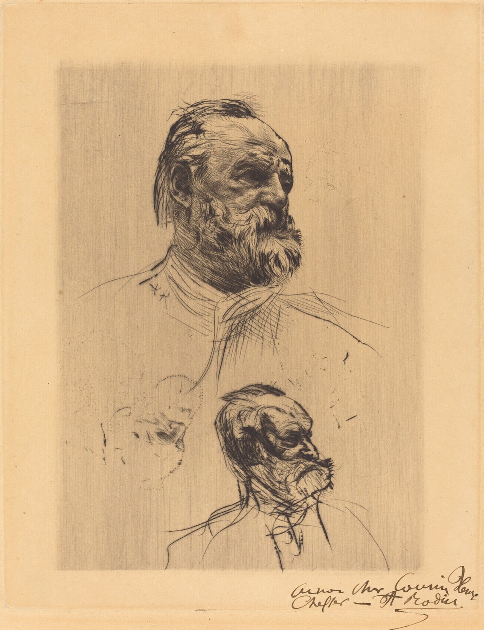 Victor Hugo, De Tres Cuartos de Auguste Rodin