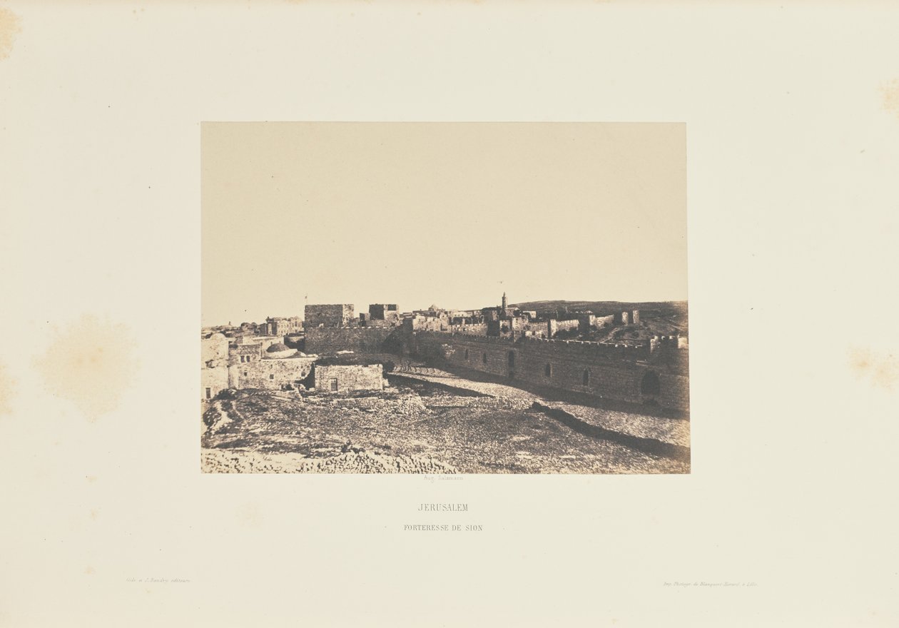 Jerusalén. Fortaleza de Sión de Auguste Salzmann