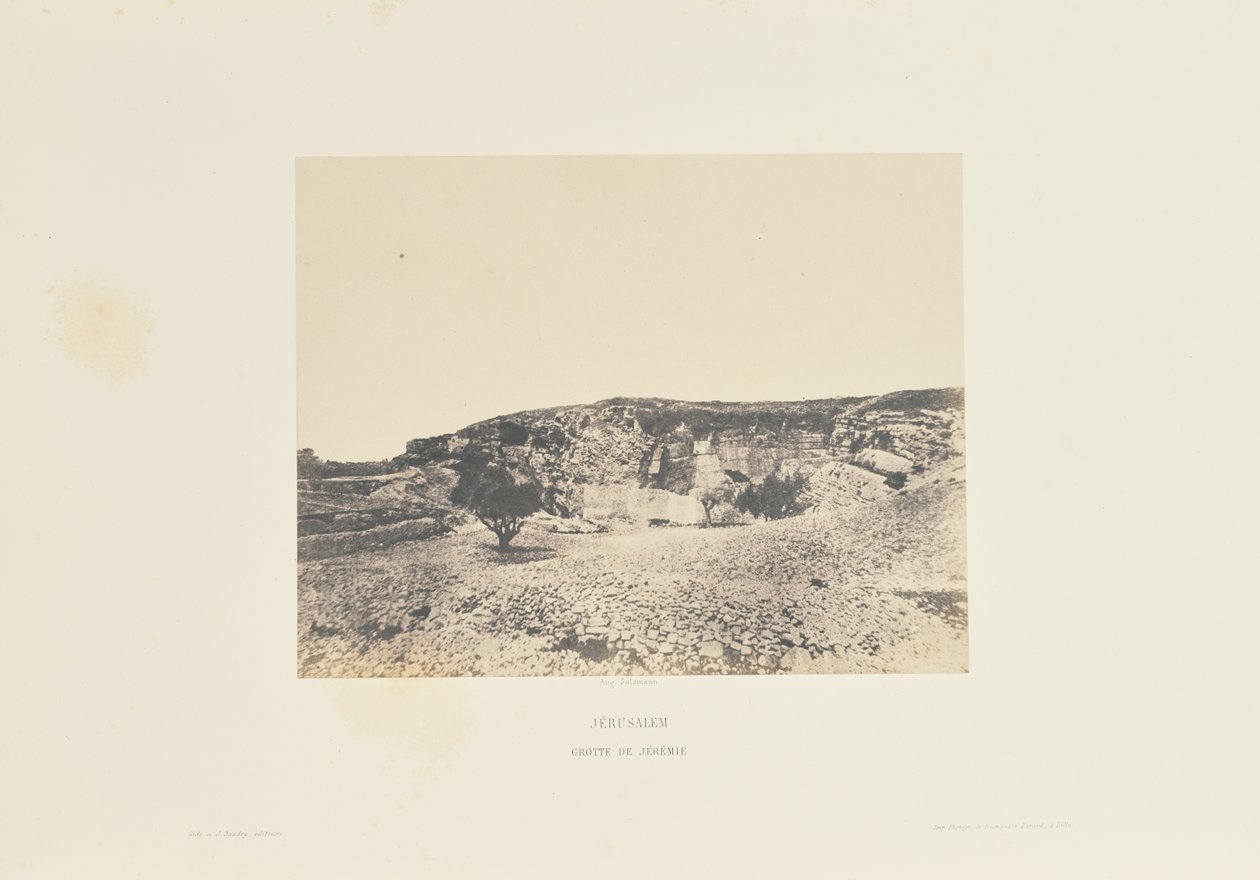 Jerusalén. Cueva de Jeremías de Auguste Salzmann