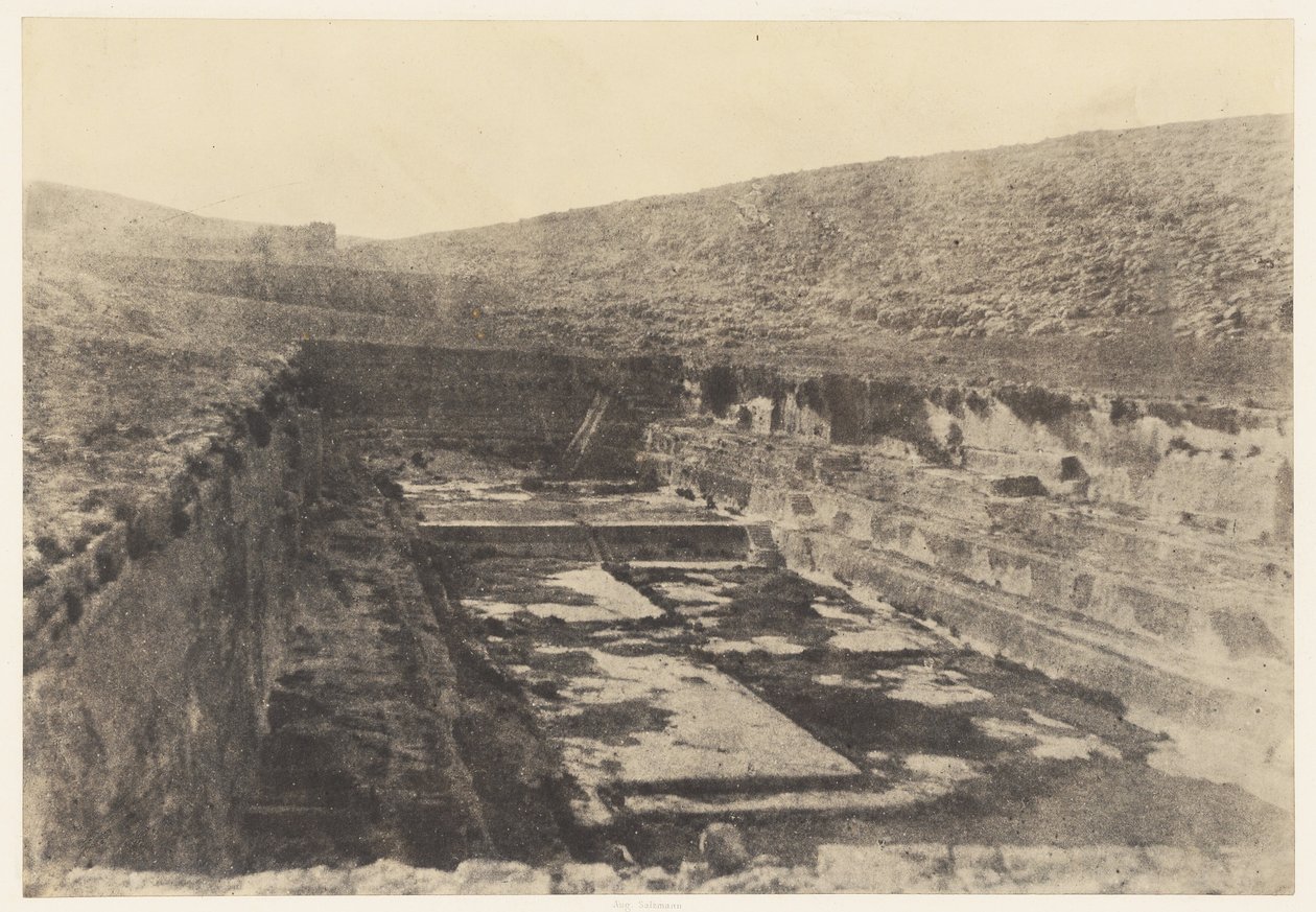 Jerusalén. Las cuencas de Salomón. Detalles de Auguste Salzmann