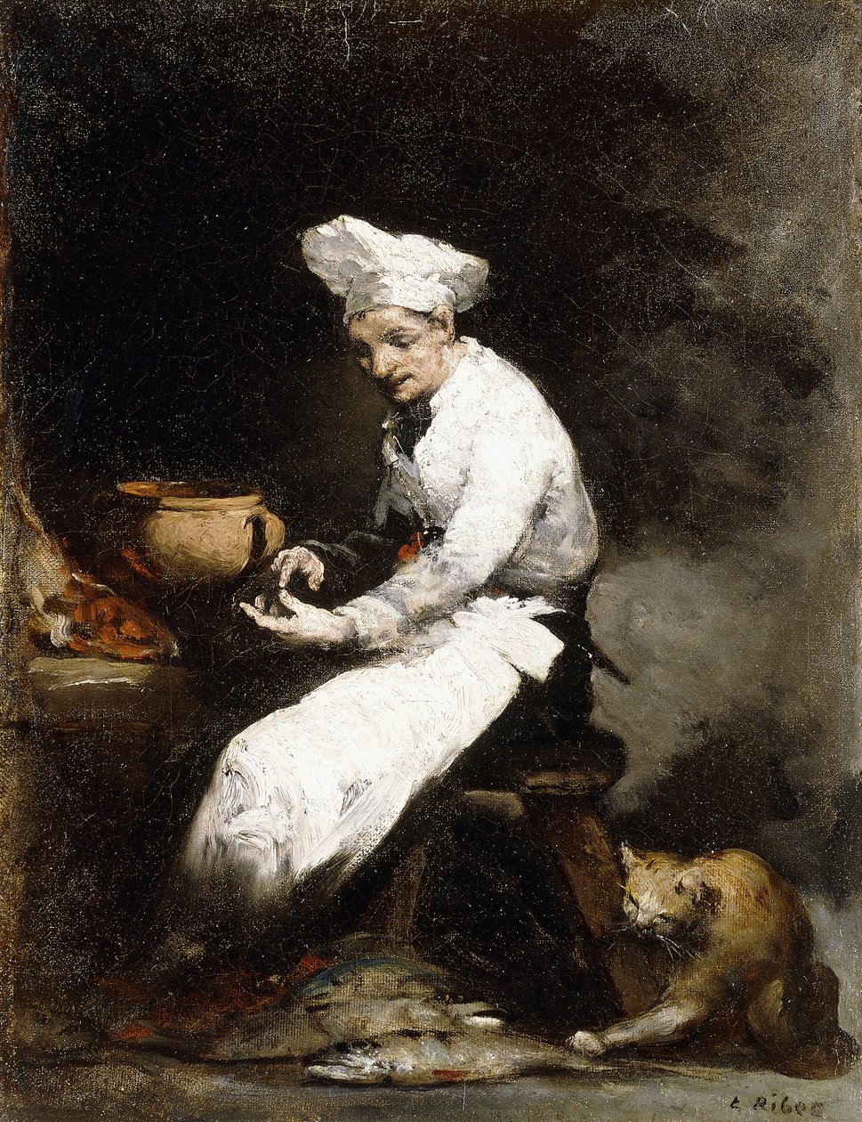 El cocinero y el gato de Auguste Theodule Ribot