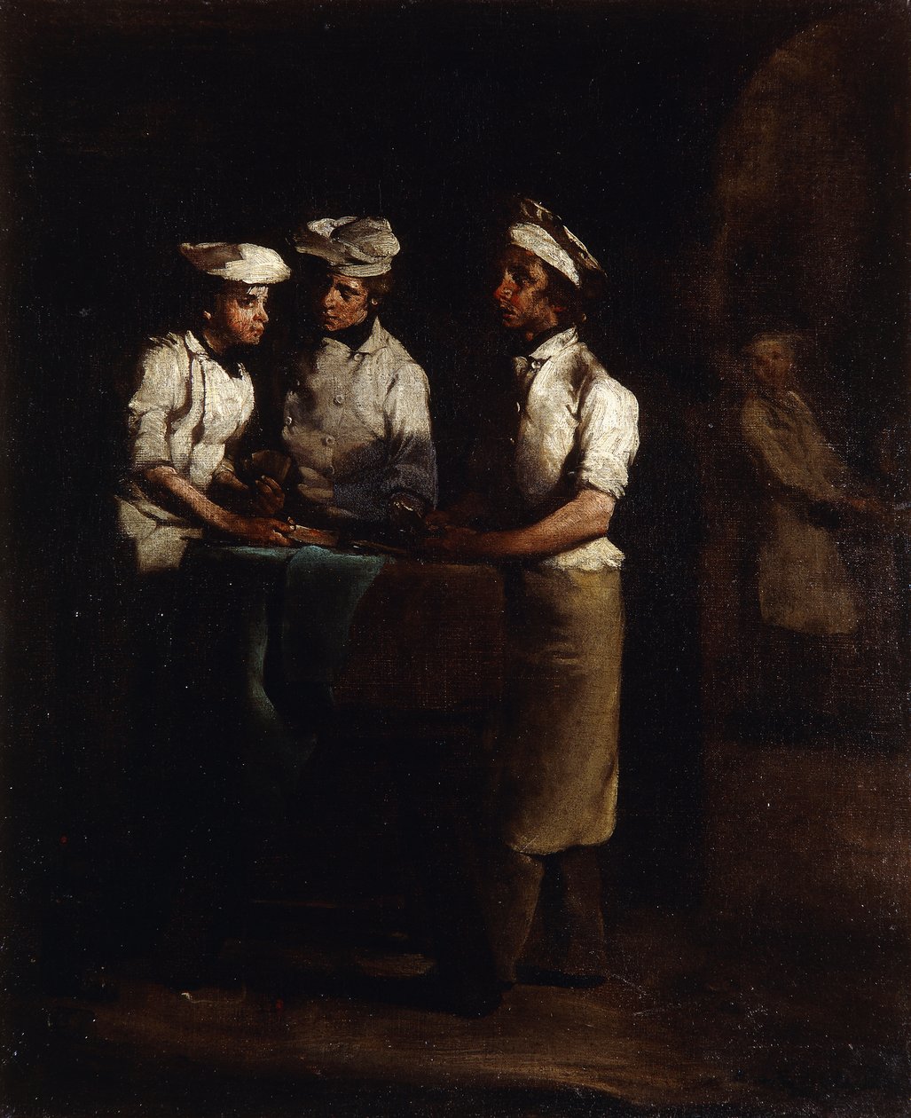 Los tres cocineros de Auguste Theodule Ribot