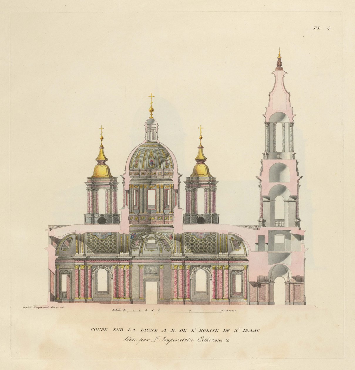 La Catedral de San Isaac, 1820 de Auguste de Montferrand