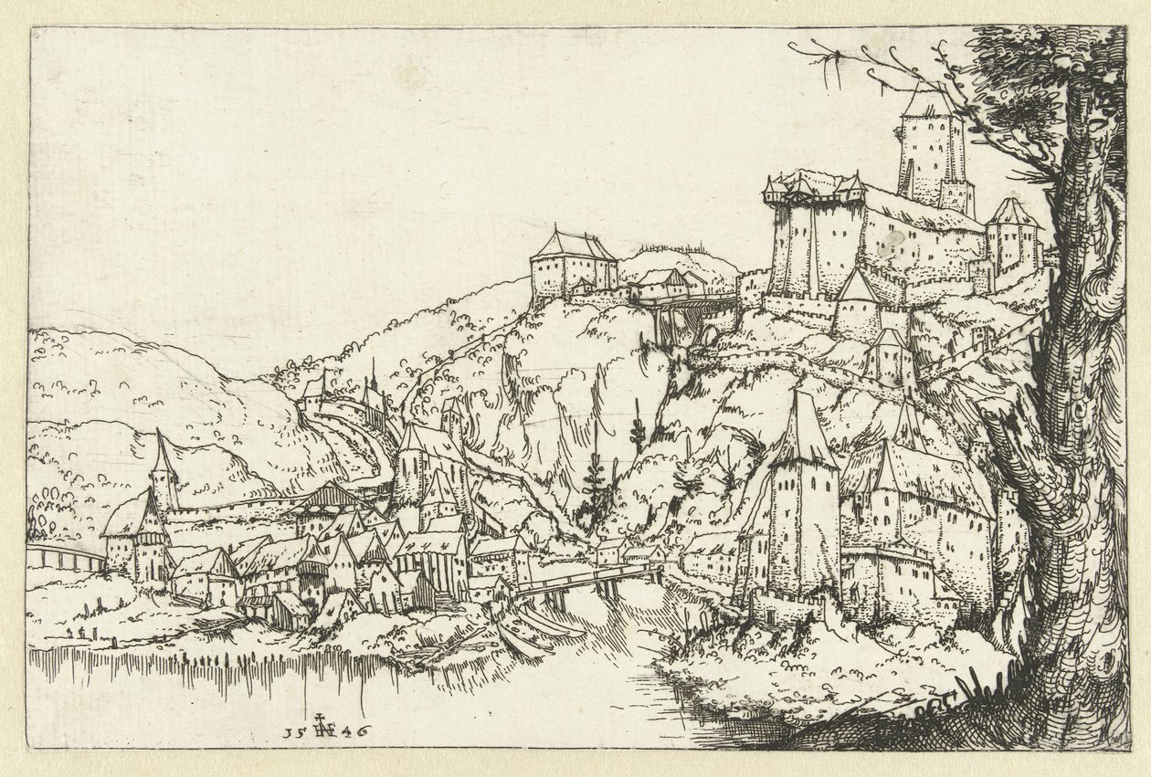 Vista de Passau de Augustin Hirschvogel