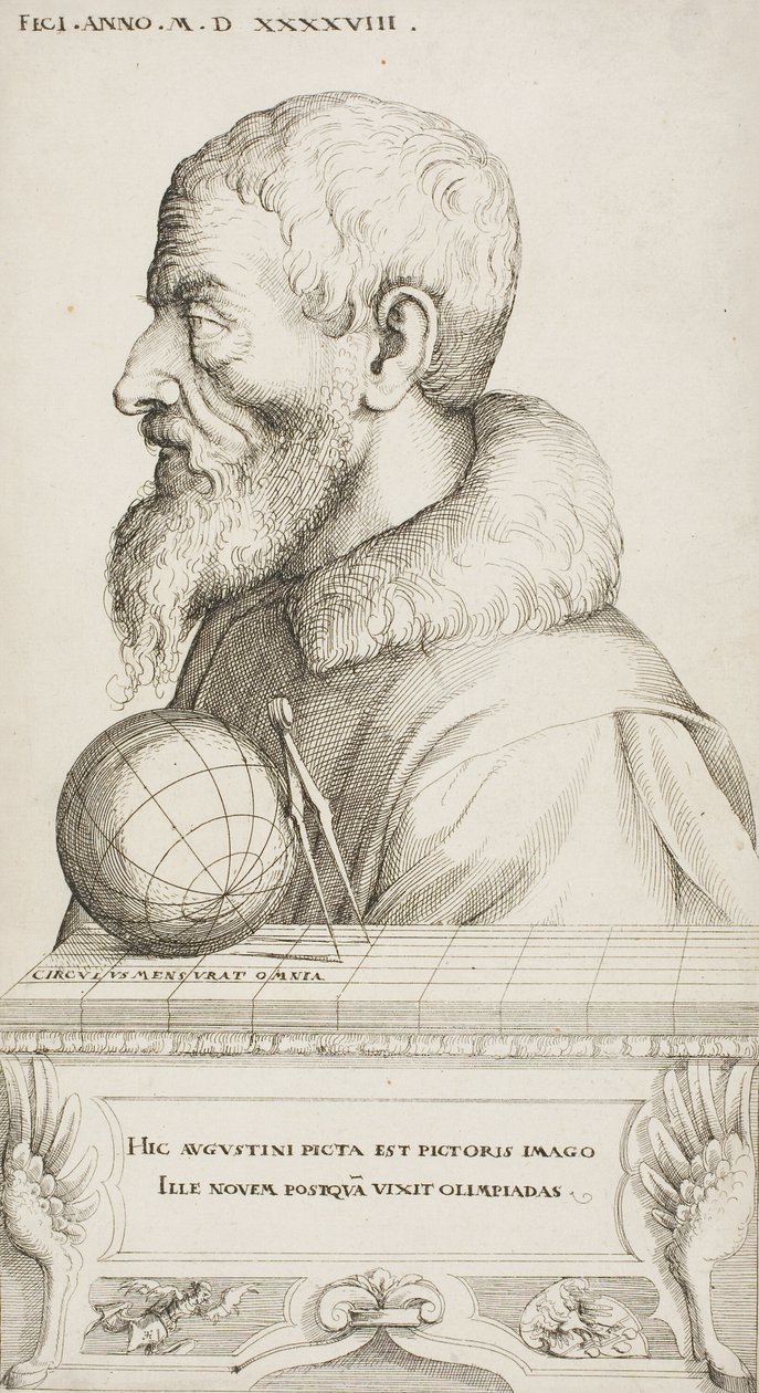 Autorretrato de Augustin Hirschvogel