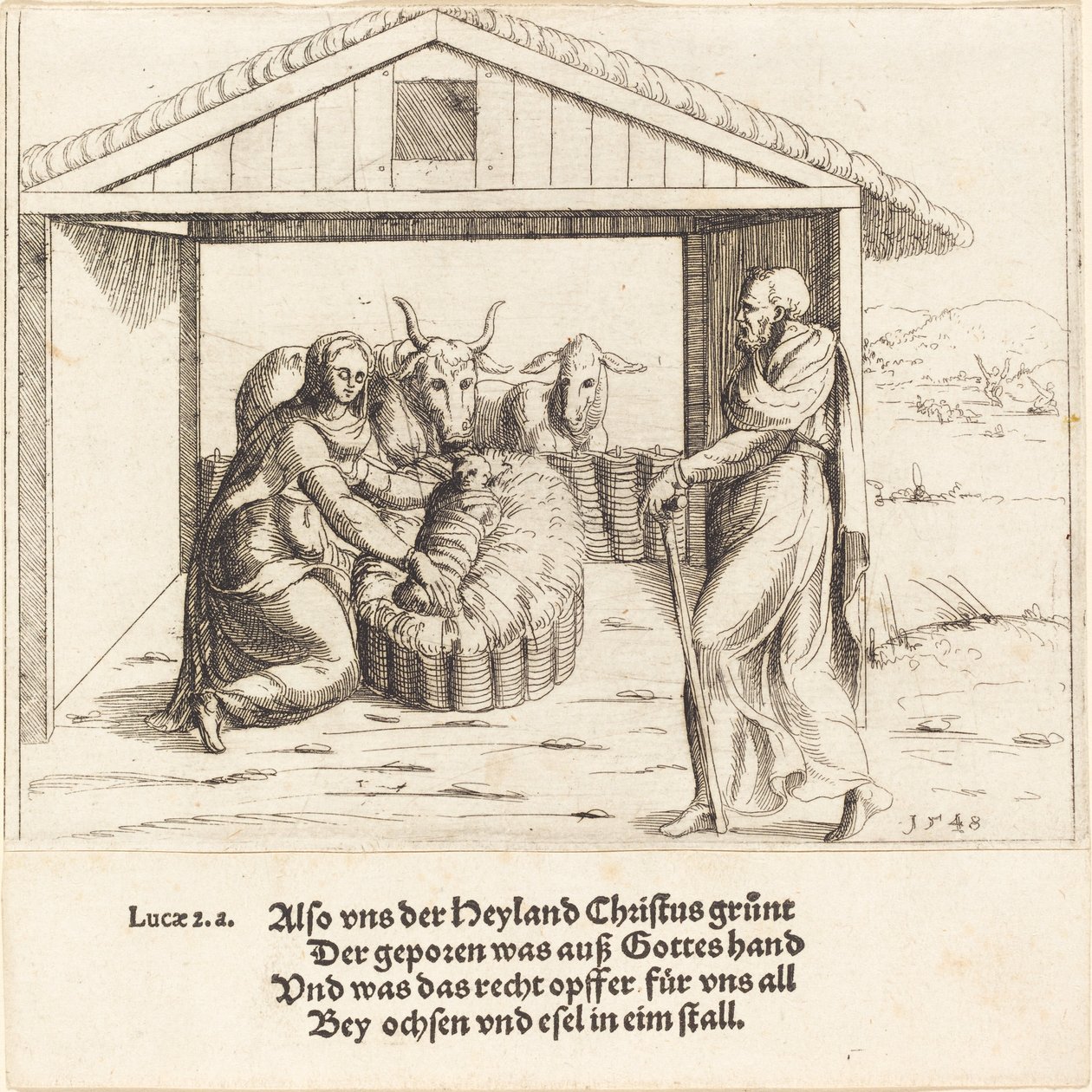 La Natividad de Augustin Hirschvogel