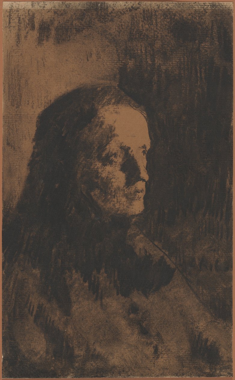 Cabeza de una Anciana de Augustin Théodule Ribot