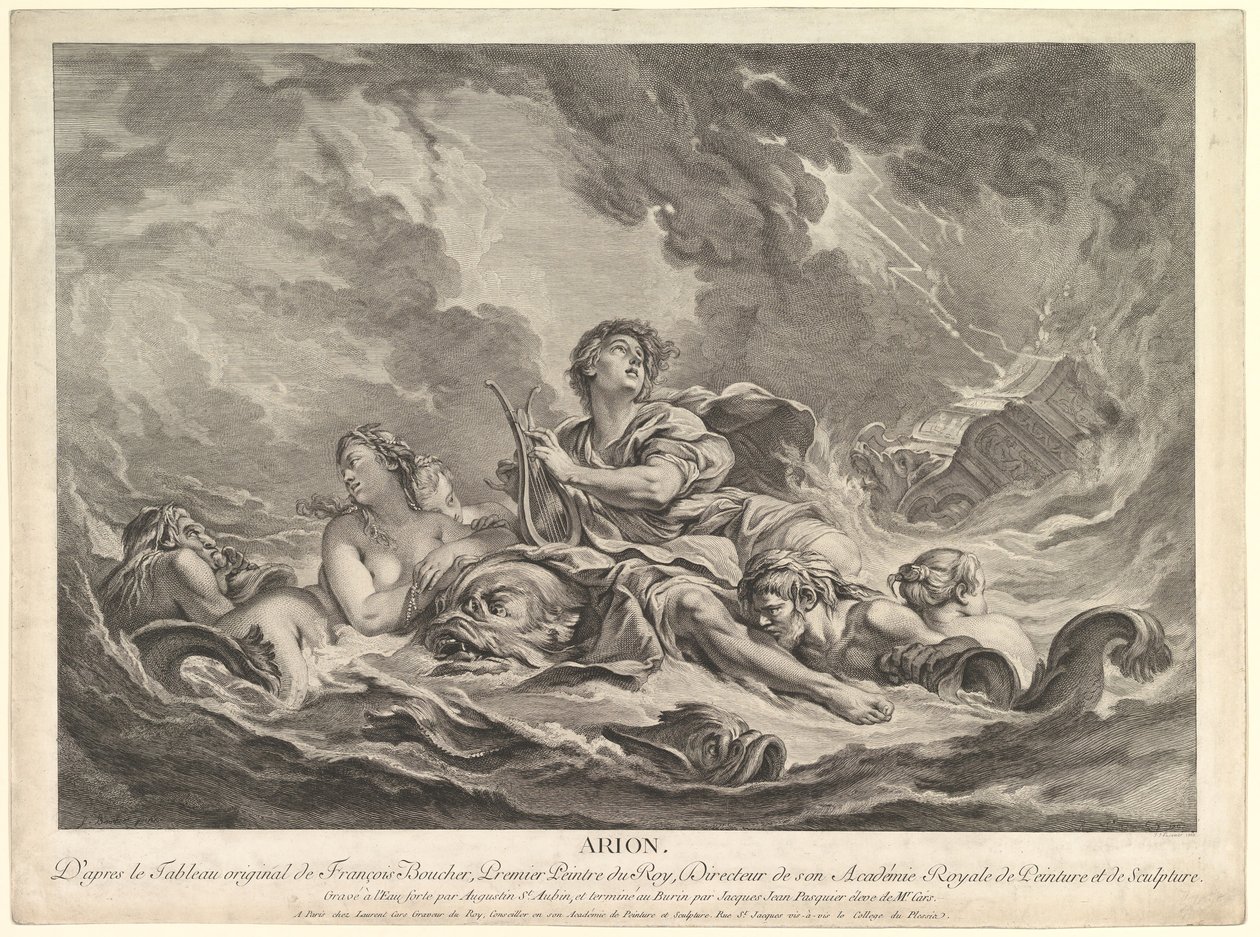 Arion, 1763-66 de Augustin de Saint Aubin