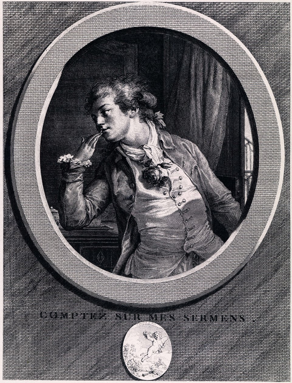 ¡Cuenta con mis juramentos!, 1789 de Augustin de Saint Aubin