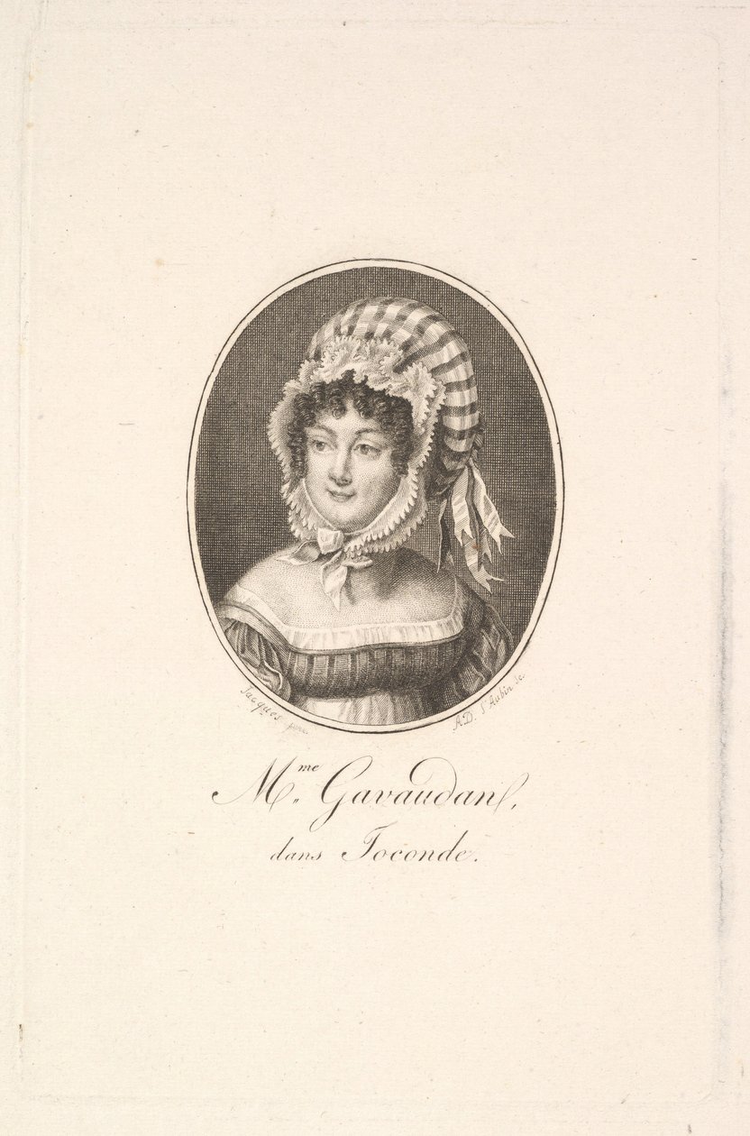 Retrato de Madame Gavaudan de Augustin de Saint Aubin