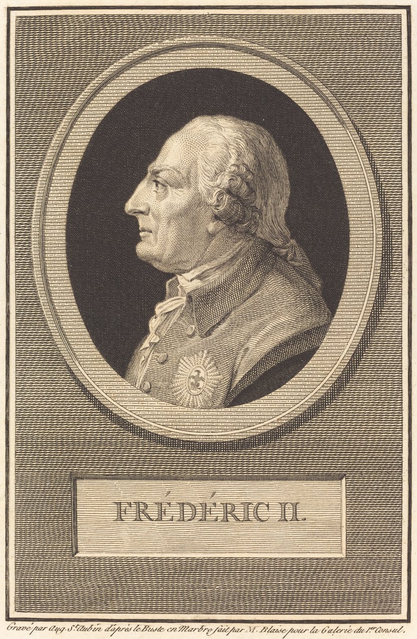 Federico II de Augustin de Saint Aubin after Barthelemy Blaise