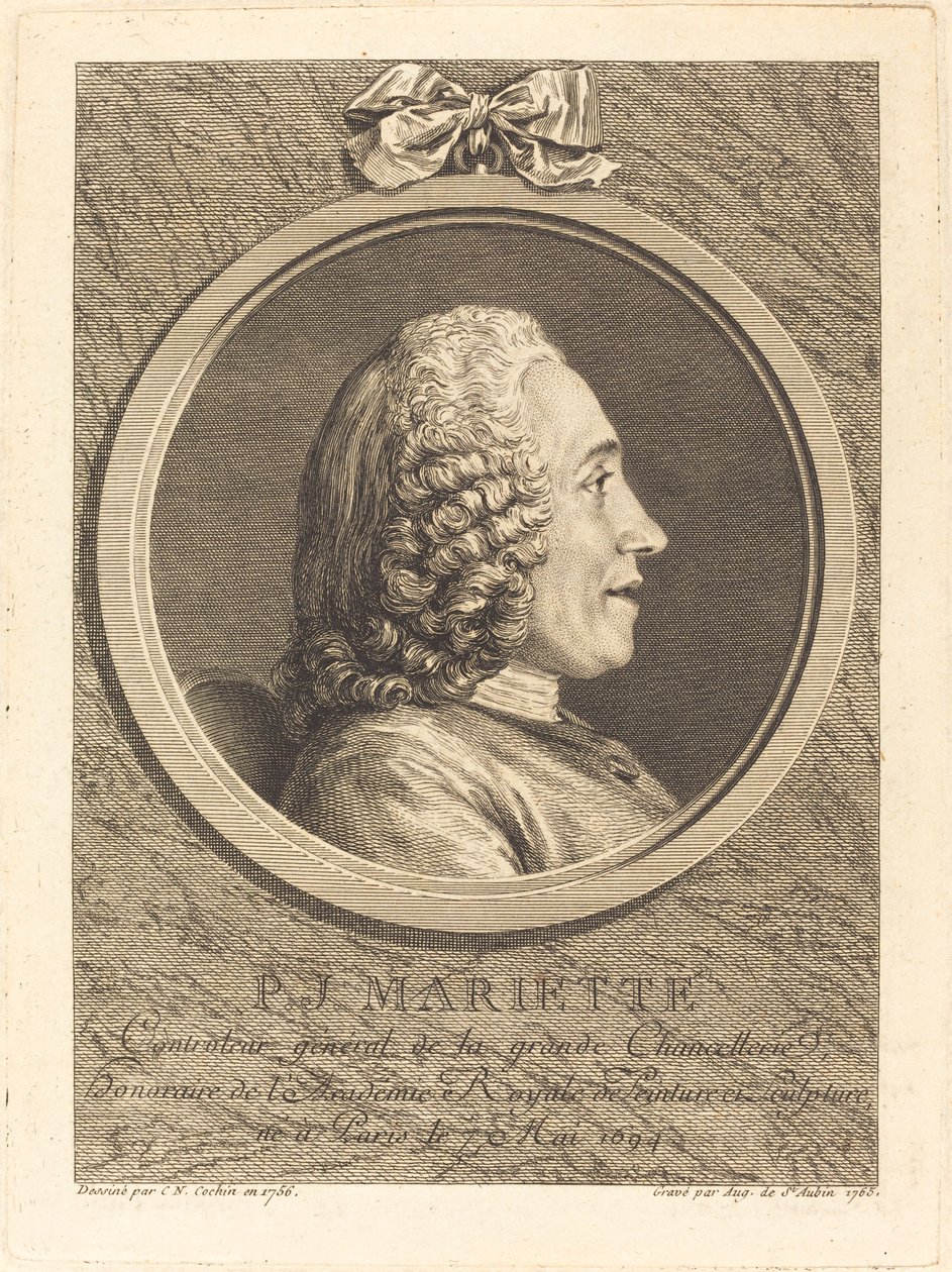 Pierre-Jean Mariette de Augustin de Saint Aubin after Charles Nicolas Cochin II