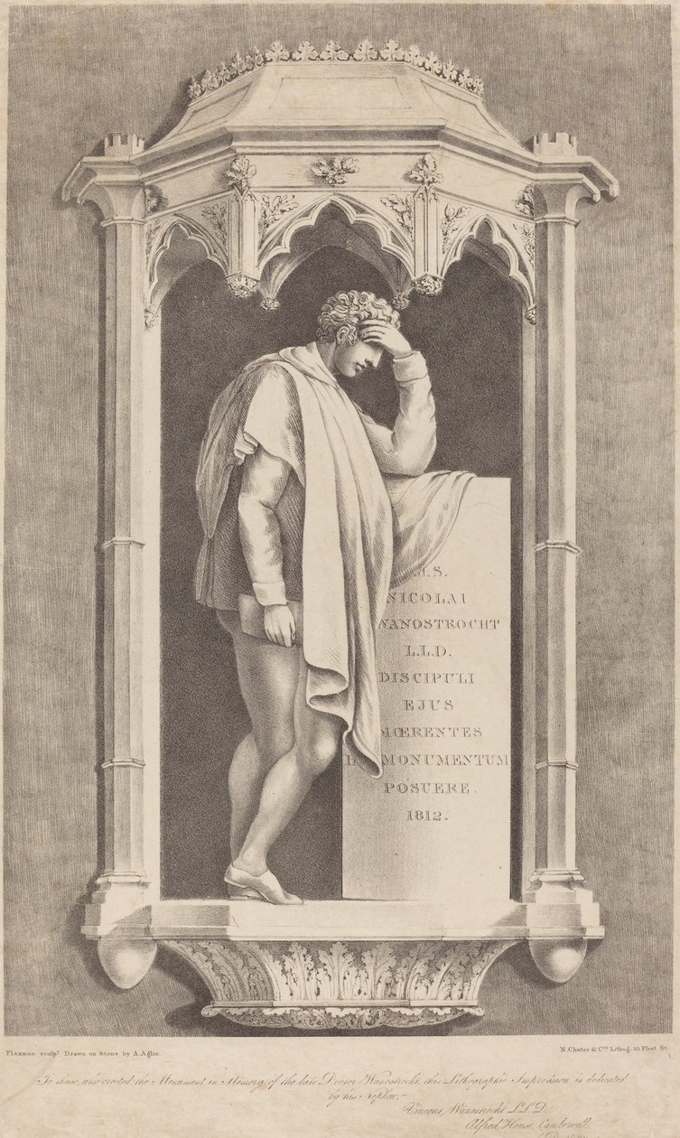 Monumento a Nicolai Wanostrocht de Augustine Aglio after John Flaxman