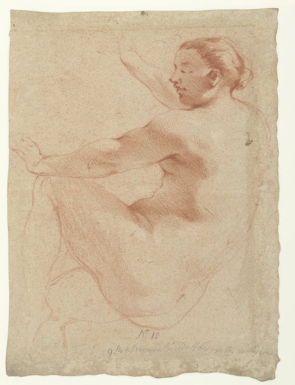Desnudo femenino sentado de Augustinus Terwesten (I)