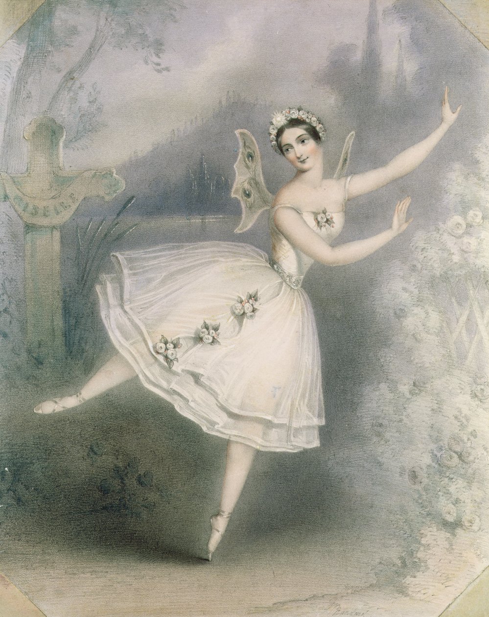 Carlotta Grisi (1819-99) como Giselle, París, c.1841 de Augustus Jules Bouvier