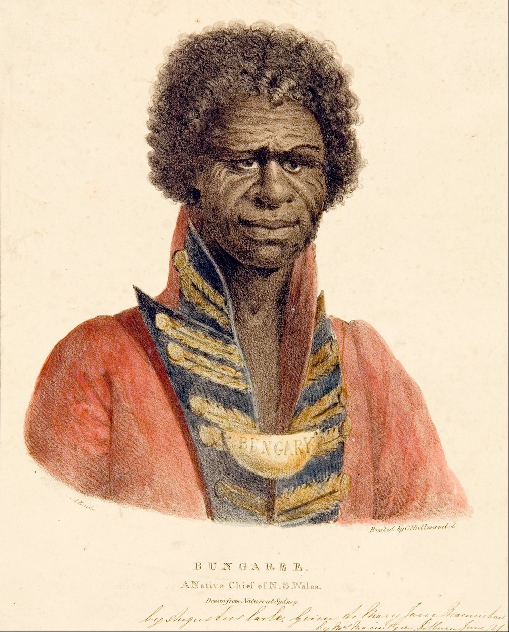Bungaree, un jefe nativo de N.S. Gales de Augustus Earle