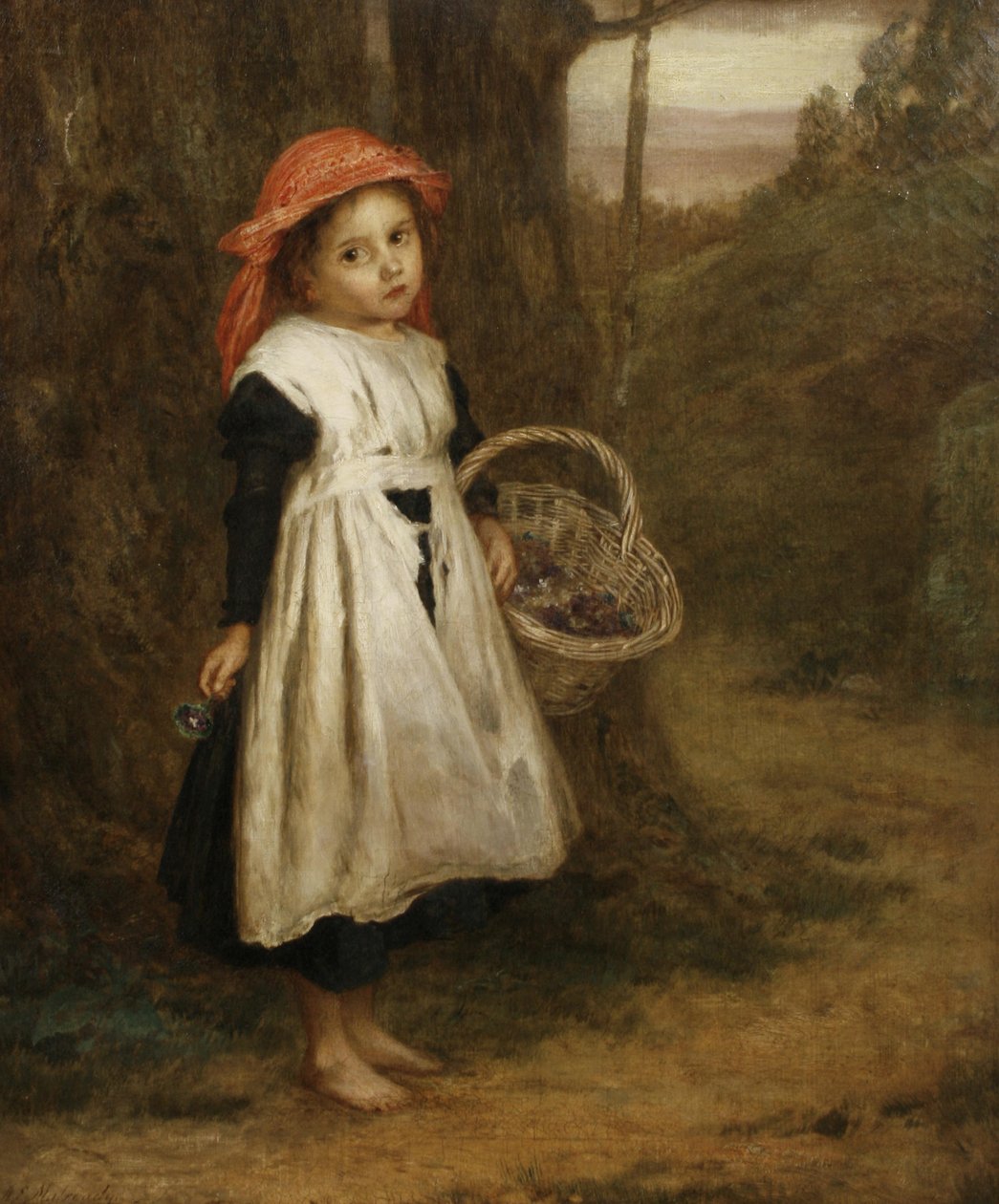 Un pequeño vendedor de violetas de Augustus Edwin Mulready