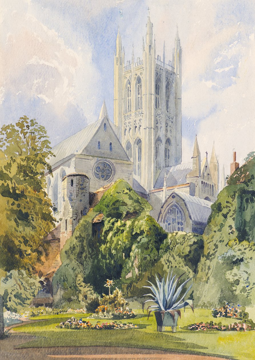 En el jardín del decano, Canterbury de Augustus John Cuthbert Hare