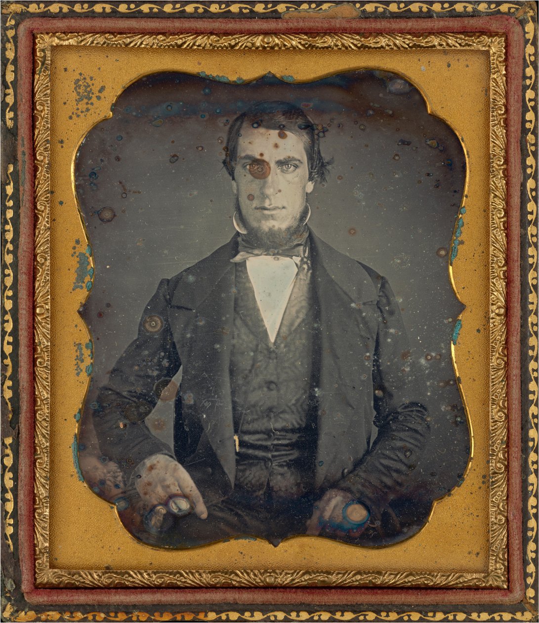 Retrato de hombre,c. 1845 (foto) de Augustus Washington