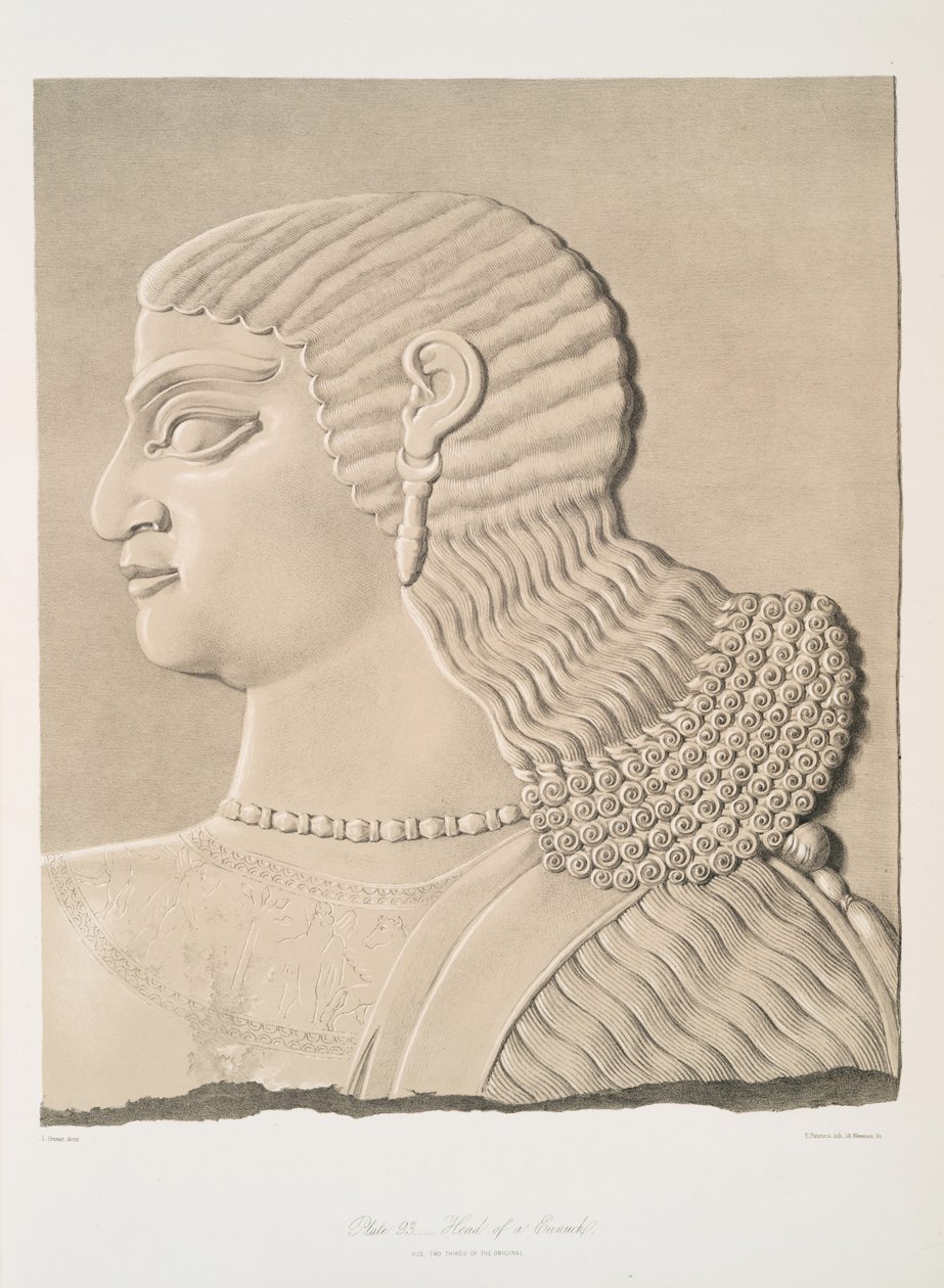 Cabeza de un eunuco, 1849 de Austen Henry Layard