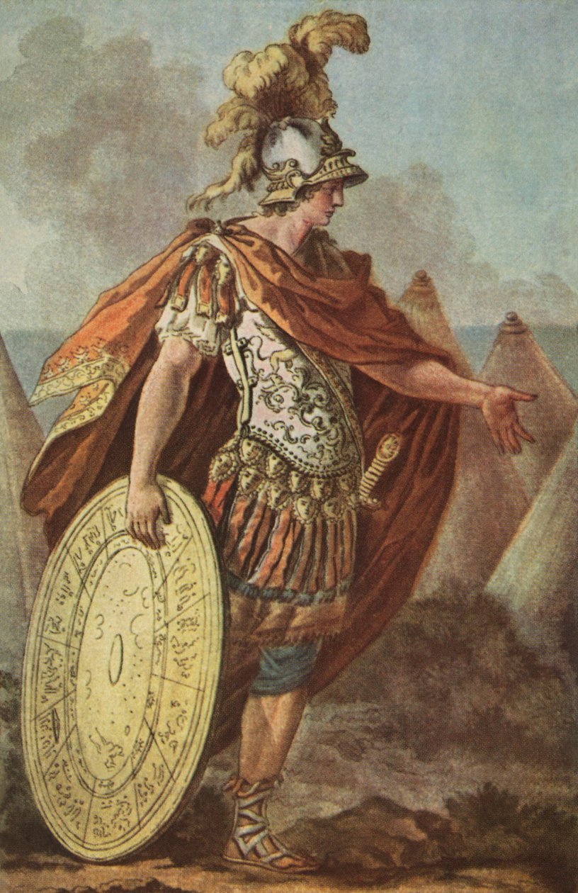 Aquiles tras la muerte de Patroclo (imprimir) de Austrian School