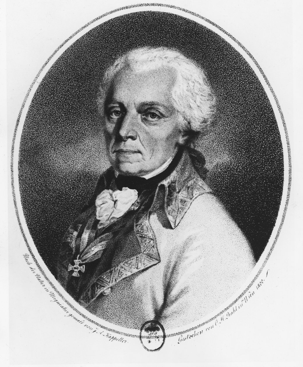 Paul Kray de Krajova (litografía) de Austrian School