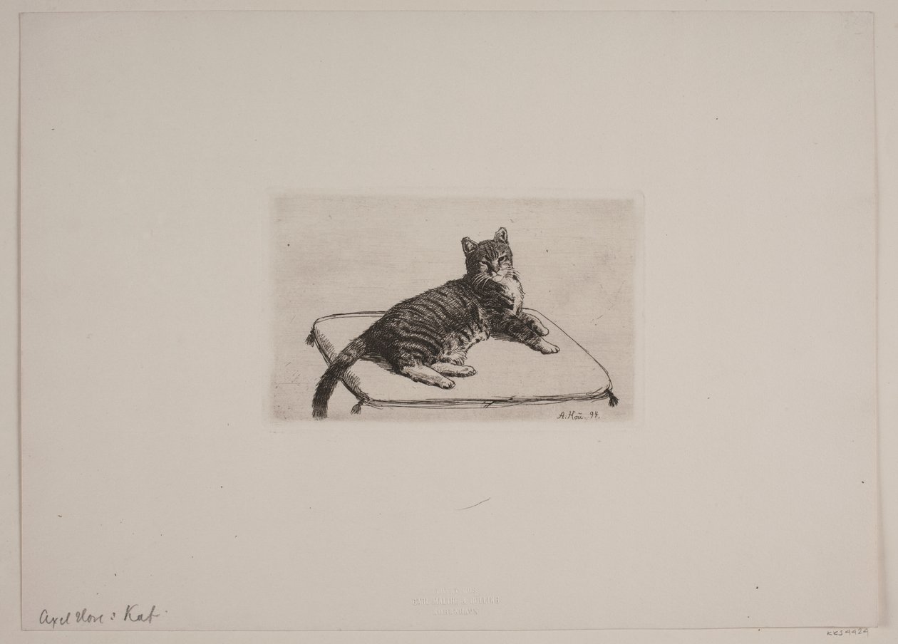 Danés: Recumbent cat de Axel Hou