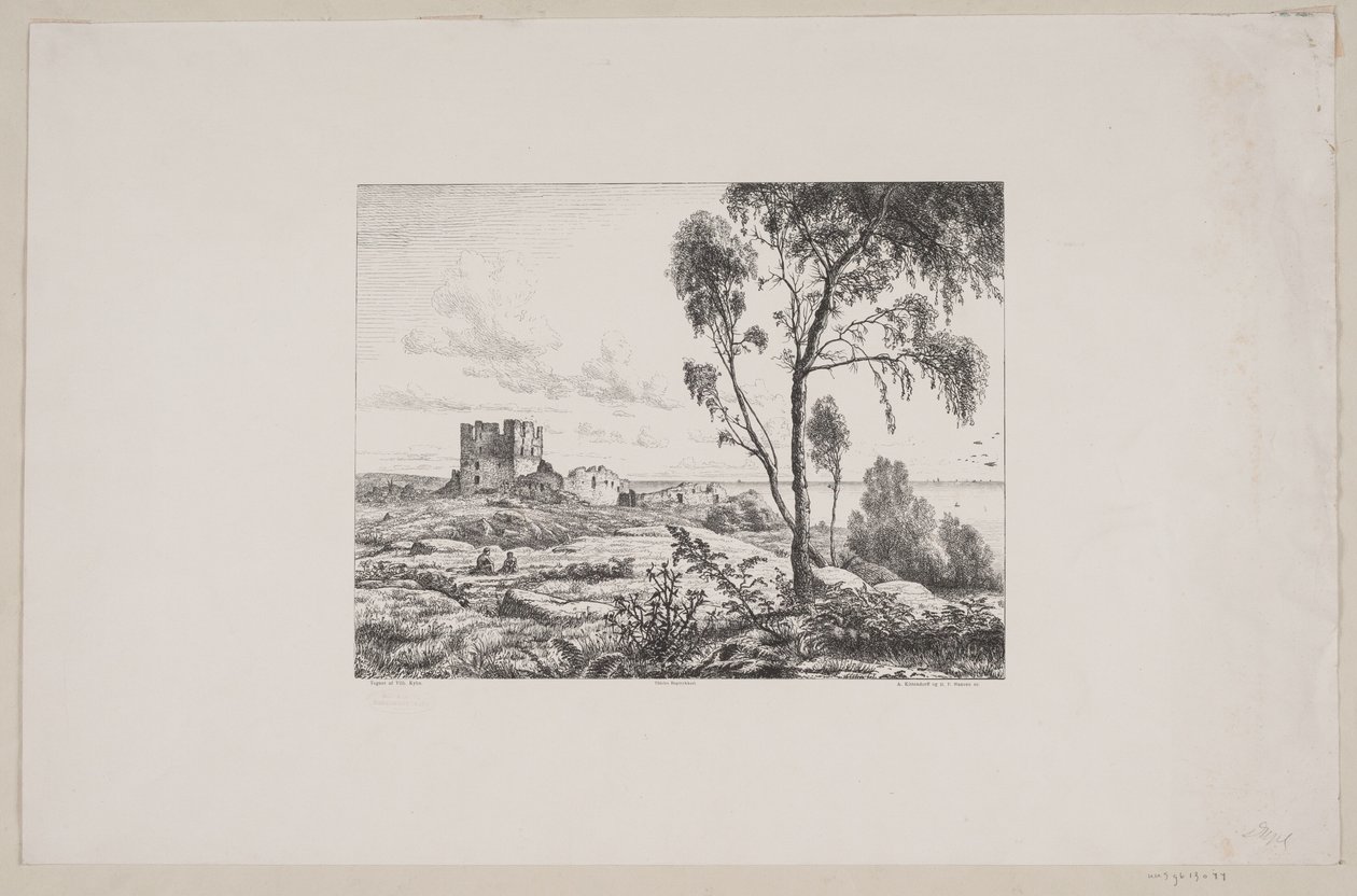 Parti ved Hammershus de Axel Theodor Kittendorff