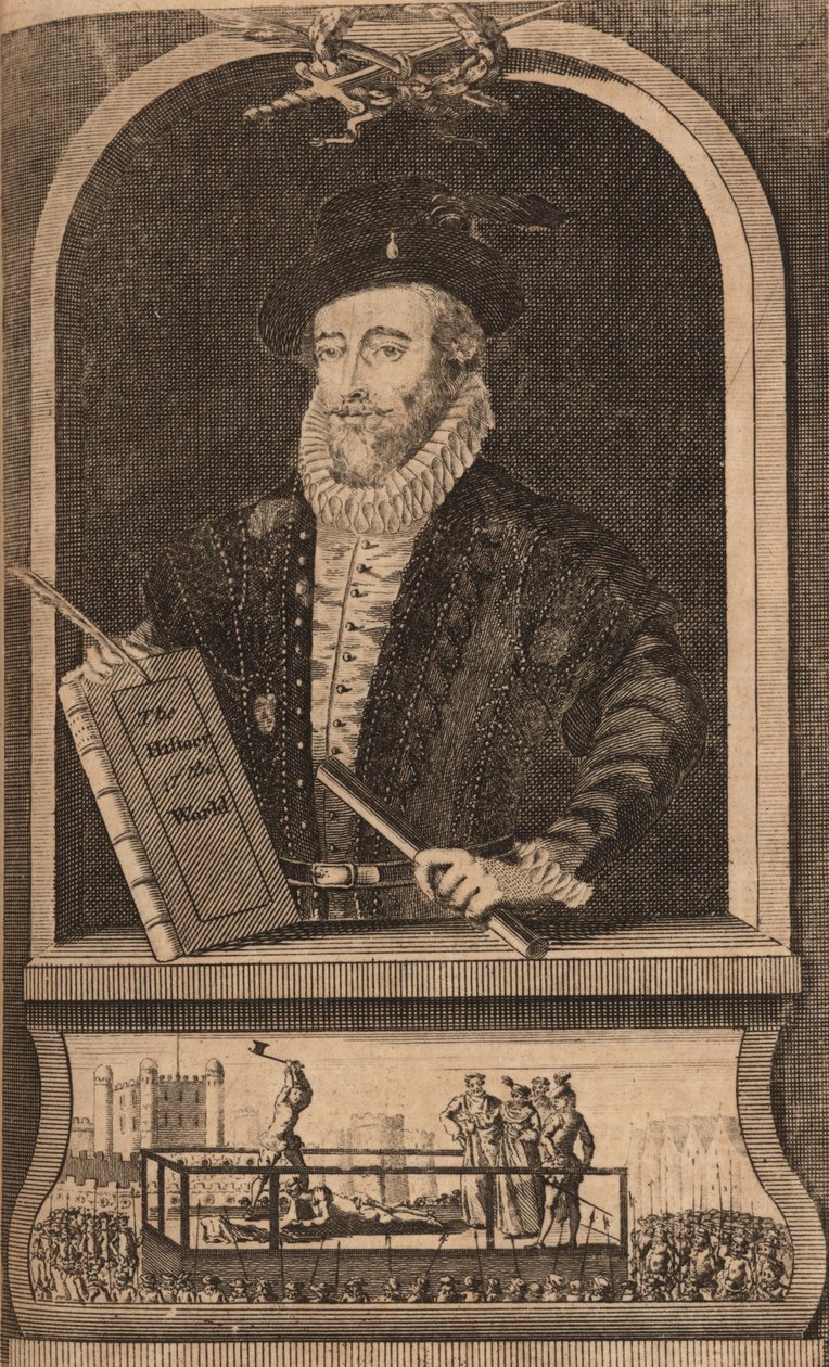 Retrato de Sir Walter Raleigh, 1750s-1760s de B. Cole