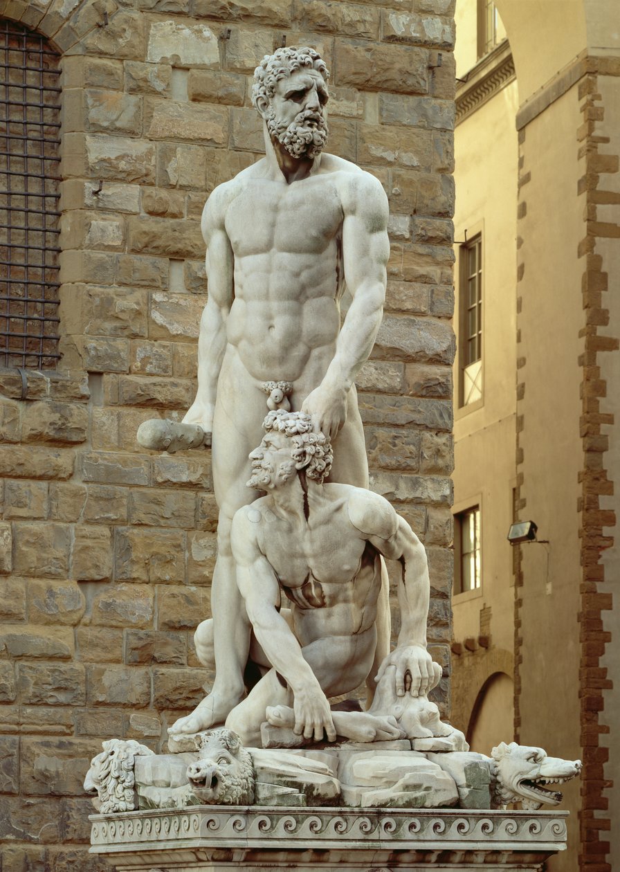 Estatua de Hércules y Caco, 1534 de Baccio Bandinelli