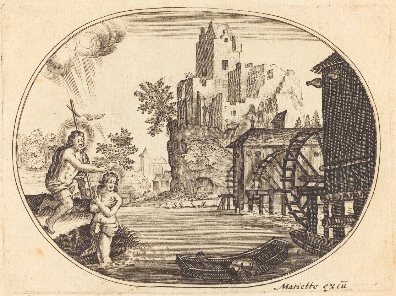 El bautismo de Cristo de Balthasar Moncornet