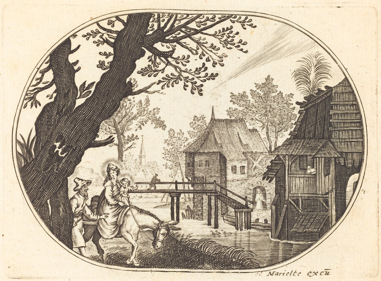 La huida a Egipto de Balthasar Moncornet