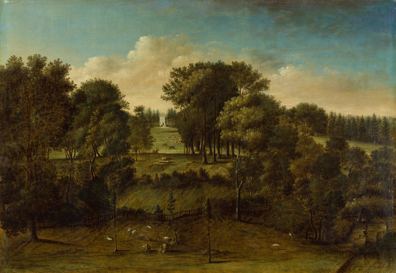 Studley Royal, Yorkshire (óleo sobre lienzo) de Balthasar Nebot