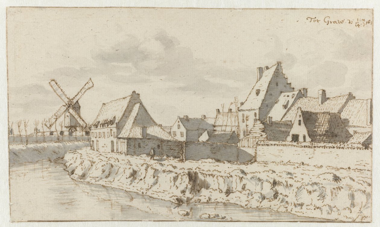 Vista de la tumba, Brabante Septentrional de Barend Klotz (attributed to)