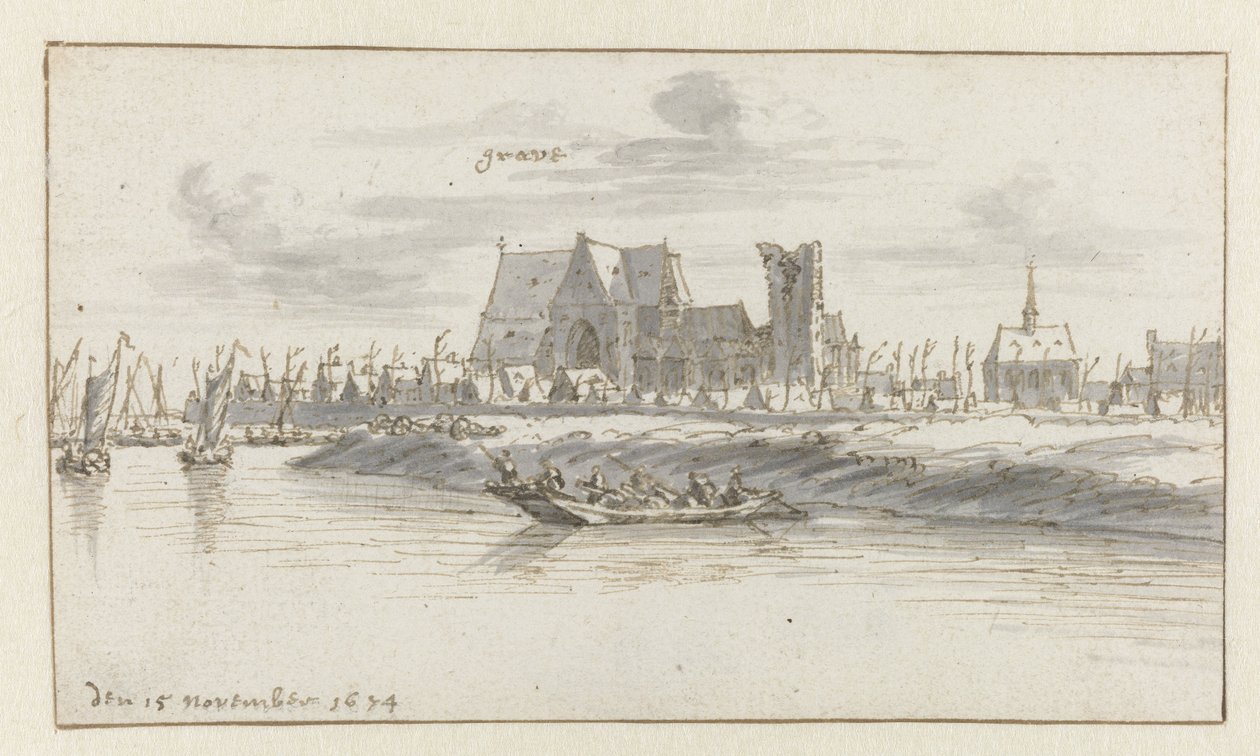 Vista de la tumba, Brabante Septentrional de Barend Klotz (attributed to)