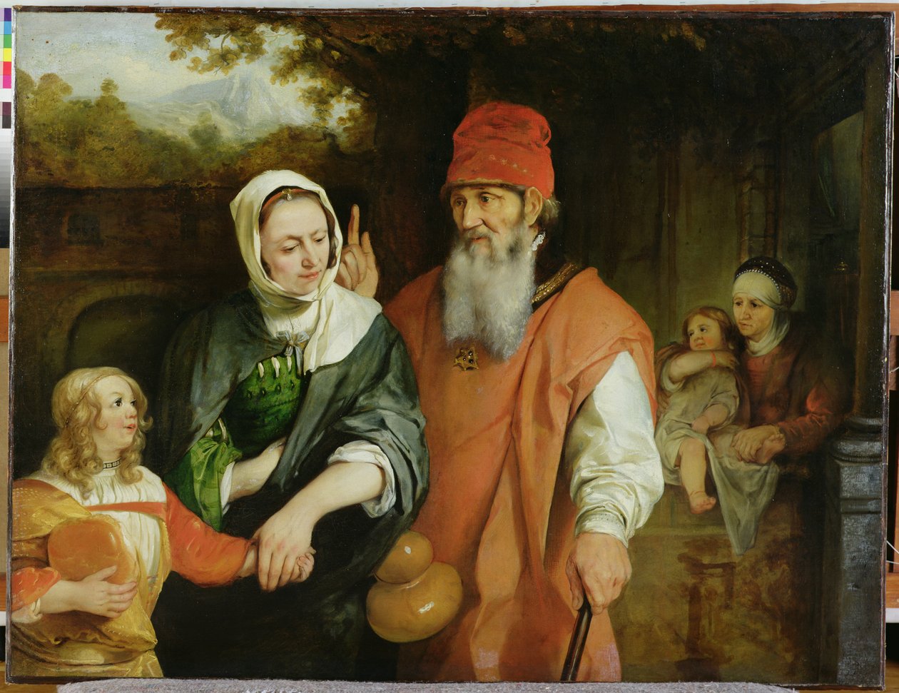 El despido de Agar de Barent Fabritius