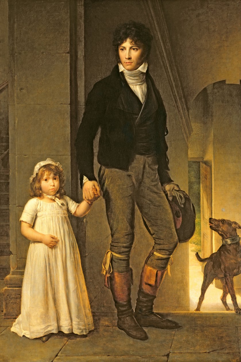 Jean-Baptiste Isabey (1767-1855) y su hija, Alexandrine (1791-1871), 1795 de Baron François Pascal Simon Gérard