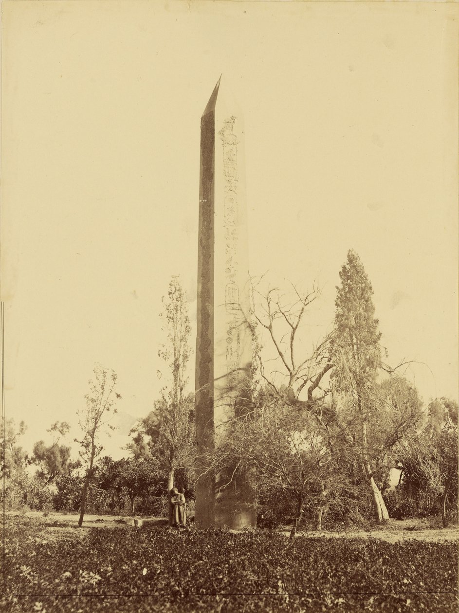 Obelisco de Heliópolis, El Cairo. de Baron Paul des Granges