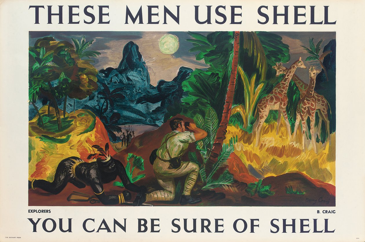 Cartel publicitario para Shell de Barry Craig