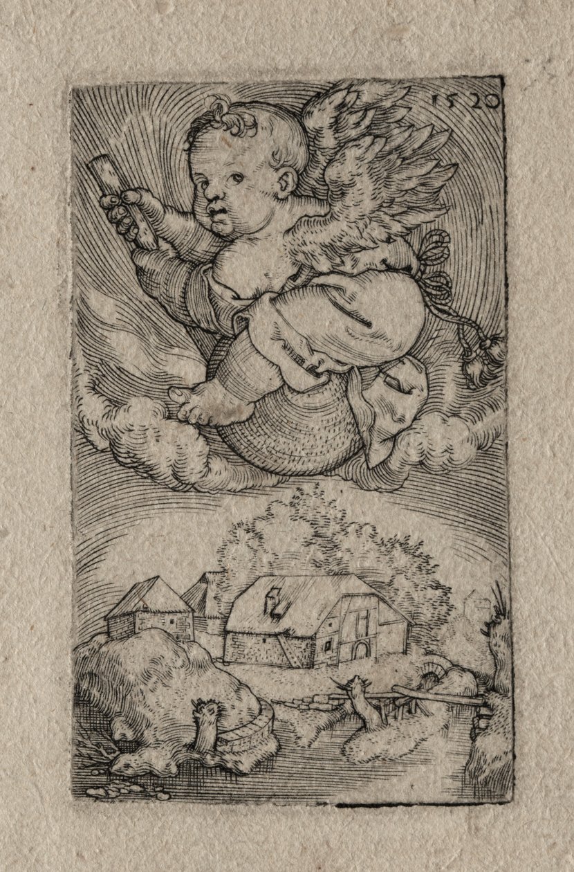 Genio montado en una bola de Barthel Beham