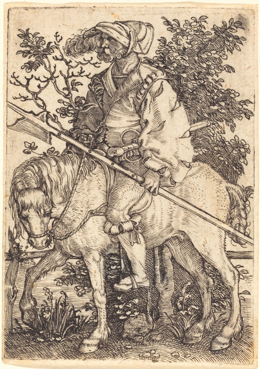 Alabardero a caballo de Barthel Beham